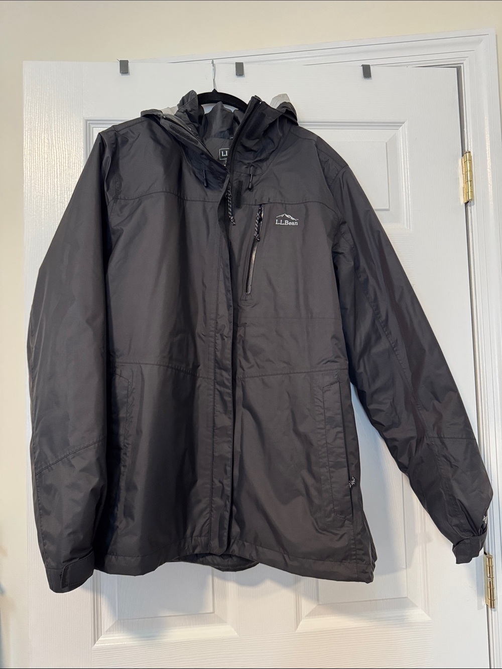 L.L. Bean Women Trail Model 3-in-1 Jacket - Black Size XL